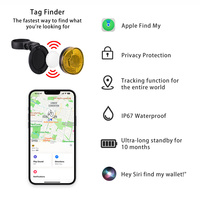 Localisateur de vélo Anti-perte Réflecteur arrière de vélo Support de tige de selle pour Air Tag GPS Tracker Bike Finder Plastic Find My Device Bike
