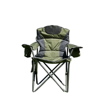 Ice Box Fauteuil Pliant 600D Oxford Tissu Matelassé Doux Coussin Chaise pour Plage Pêche Camping