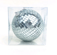 Boules de Noël réfléchissantes en gros, ornements suspendus pour arbre de Noël, pendentifs boules disco miroir pour fête