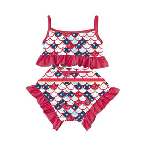 Conjunto de Ropa para Bebé Niña: Top Pequeño con Volantes y Estampado Floral con Tirantes y Braguita a Juego - Product Image 6