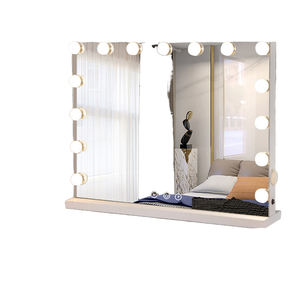 Cho Glam mỹ phẩm cảm ứng Dimmer LED ánh sáng bóng đèn Tabletop Vanity trang điểm gương với 10x Kính lúp cho home & Travel - Product Image 1