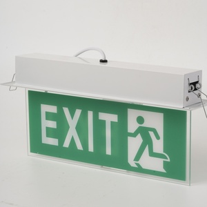 Insegna di Emergenza LED per Evacuazione EXIT in Ferro+Acrilico di Alta Qualità a Basso Costo, Batteria Ni-Cd, 1,5 Ore di Autonomia - Product Image 2