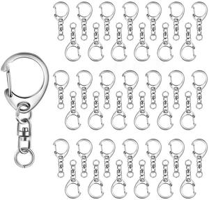 <span class=keywords><strong>Prix</strong></span> usine 50mm porte-clés mousqueton porte-clés D forme or argent fermoir mousqueton porte-clés - Product Image 1