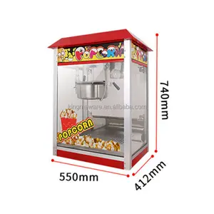 Popular Sale Hot Air Popcorn Making Machine Easy Operation Commercial Glass Popcorn Making Machine