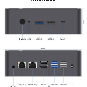 Mini PC TOPC de 13.ª Generación con Intel Core I9 13900H/I7 13700H/I5, 2xDDR4, 2xNVMe, 2xLAN, Windows 11 Pro, Computadora de Escritorio para Juegos, WiFi6E - Product Image 6
