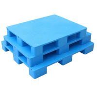 Palette en plastique Euro simple face légère et robuste, empilable, 1200*1000, pour stockage industriel et entrepôts, 4 directions, en promotion