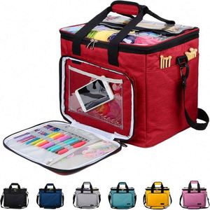 Free sample Folding Waterproof Large Capacity <b>Crochet</b> Tote Carrying <b>Bag</b> Travel Yarn Knitting <b>Storage</b> <b>Bag</b> - Product Image 4