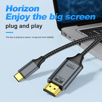 Adaptador de Cable USB C a HDMI 8K 60Hz 4K120HZ, Cable USB C a HDMI, Cable HDTV Compatible con MacBook Pro, iPad Pro y Laptop