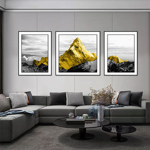 Quadri da Parete con Cornice di Lusso, Stampa su Pelle di un Tramonto Spettacolare dell'Himalaya in Nepal, per Ufficio e Casa - Product Image 4