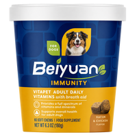 Suplemen Pinggul dan Sendi untuk Anjing - Bubuk Kesehatan Hewan Peliharaan Bebas Biji-bijian Tinggi Protein untuk Perawatan Tulang dan Sendi Semua Ras
