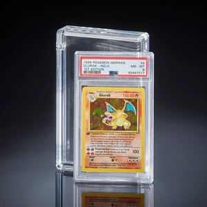 Acrylique <span class=keywords><strong>Booster</strong></span> Pack Vitrine pour <span class=keywords><strong>Pokémon</strong></span> Yu-Gi-Oh TCG Dalle Graded Card Holder Boîte De Rangement Transparent Carte Affichage Dalle - Product Image 1