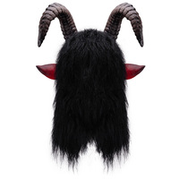 Masque en latex d'antilope rechargeable 2026 pour Halloween, idéal pour les jeux de rôle, les spectacles de bar, les costumes de Pâques, d'anniversaire et de Noël
