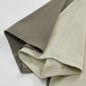 Heavyweight Small Neckline 275 GSM 100% Cotton Oversized OEM Custom Wholesale Over Size Tracksuit Heavyweight T-Shirt - Product Image 6