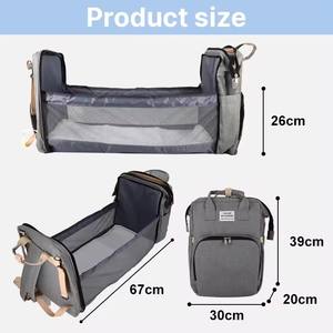 2025 Nueva Bolsa de pañales portátil mochila de maternidad impermeable bolsa plegable para mamá Sac a sofás con Moisés para mamá - Product Image 5