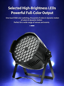 ไฟพาร์ LED DMX512 54x3W RGBW สำหรับงานเวที ดีเจ ปาร์ตี้ ดิสโก้ คลับ อีเว้นท์ ไฟเวทีระดับมืออาชีพ ตัวเรือนอะลูมิเนียม 150W - Product Image 4