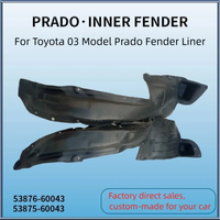 FUXINGTAI Compatible avec Toyota 03 Prado, plaque de protection intérieure du garde-boue, OEM: L:53876-60043 R:53875-60043