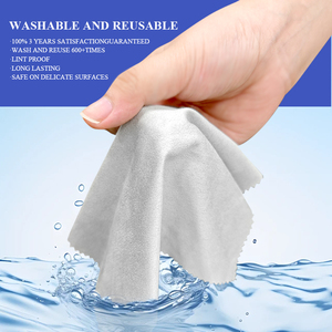 Panno personalizzato per la pulizia degli occhiali in pelle scamosciata 8*8/6*6/13*13/13*15cm disponibile grigio/blu/bianco/rosso diversi colori goffratura Logo salviette - Product Image 4