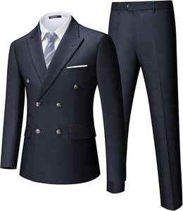 Ensemble de <span class=keywords><strong>mariage</strong></span> pour <span class=keywords><strong>homme</strong></span> en 2 pièces, personnalisable, plusieurs couleurs, costumes d'affaires à double boutonnage - Product Image 1