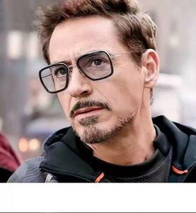 Gafas de Sol Steampunk de los Vengadores Endgame, Gafas de <span class=keywords><strong>Iron</strong></span> <span class=keywords><strong>Man</strong></span> y Spider-<span class=keywords><strong>Man</strong></span>, Monturas Cuadradas Polarizadas con <span class=keywords><strong>Lentes</strong></span> de Espejo, Estilo Tony Stark - Product Image 3