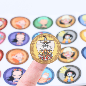 vinyl custom logo printing reward decals kiss cut sheet round sticker label for kids cartoon - Product Image 6