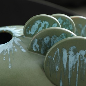 Vasi in Ceramica Astratti a Forma di <span class=keywords><strong>Cactus</strong></span> con Smalto Reattivo, Effetto Bolla, Decorazione Floreale Art Déco Ecologica Fatta a Mano per Arredamento Casa - Product Image 6