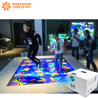 Machine de jeu interactive au sol avec projecteur pour parcs à thème intérieurs et zones pour enfants, haute luminosité 3400 lumens