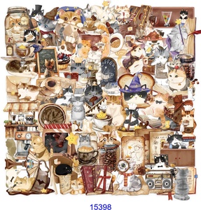 HOYO 300 autocollants chatons, autocollants vinyle imperméables pour chats, chatons, tomcats, tom queens, pour skateboard, valises, guitare - Product Image 4