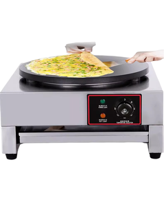 Crêpière électrique professionnelle double <span class=keywords><strong>plaque</strong></span> antiadhésive de bonne qualité, corps en acier inoxydable, <span class=keywords><strong>plaque</strong></span> en <span class=keywords><strong>fonte</strong></span> pour usage domestique et hôtelier - Product Image 2