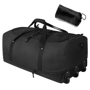 Yuhong यात्रा Duffel बैग Foldable बड़े क्षमता यात्रा Duffel बैग यात्रा Duffel बैग के साथ पहियों