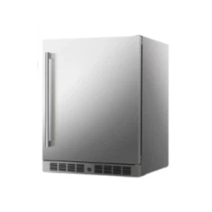 Refrigerador de bebidas con puerta de acero inoxidable NE-355-P, refrigerado por aire, con pantalla digital, 130LR600A, refrigerador doméstico para debajo de la mesa. - Product Image 1
