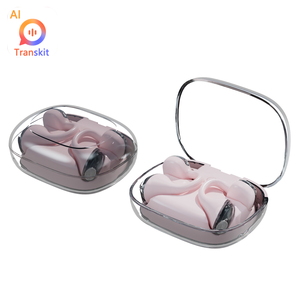 Auricolari Traduttori AI <span class=keywords><strong>L21</strong></span> Tipo Clip per Orecchio con Cancellazione del Rumore ENC 5.4, Impermeabilità IPX4, LED, 156 Lingue, APP Gratuita, 5-10 - Product Image 1