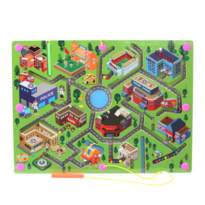 FQ marque en bois éducatif de <span class=keywords><strong>labyrinthe</strong></span> magnétique perles jouets pour enfants - Product Image 4