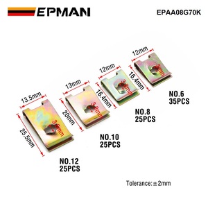 EPMAN 110PCS Jeu de clips de <span class=keywords><strong>vis</strong></span> et d'écrous Clips de fixation de garniture intérieure pour véhicule EPAA08G70K - Product Image 3