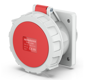 Prise Interlock 4 Broches 400V 32A Prise Industrielle avec Interrupteur IP67 CEE/IEC Prise Murale TYP-234 - Product Image 1