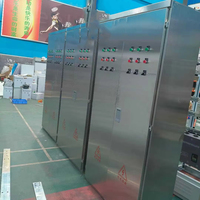 Armoire de distribution électrique industrielle extérieure en acier inoxydable argenté JCH pour appareillage de commutation