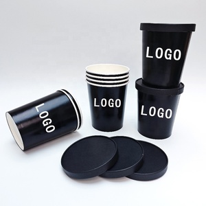 Tùy chỉnh bao bì hộp Takeaway dùng một lần phân hủy sinh học giấy màu đen Takeaway container thực phẩm - Product Image 6