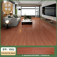 Luxus-Vinylfliesen LVT Bodenaufkleber Holzmaserung EIR-Prägung Rutschfest Selbstklebender PVC-Bodenbelag für Innenrenovierung