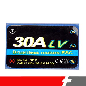 Controlador Electrónico de Velocidad (ESC) sin Escobillas de 30A LV 2-4S LiPo con BEC de 5V 3A para Avión RC y Dron FPV - Product Image 5