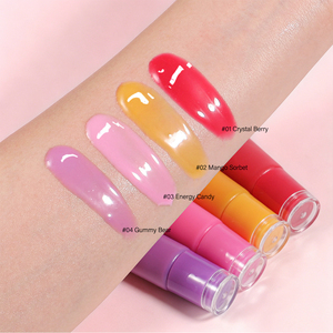 Coffret de masques pour les lèvres au beurre végétalien en tube souple, baume hydratant de nuit pour les lèvres, effet lèvres de verre brillantes, maquillage pour femme - Product Image 3