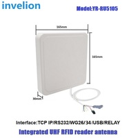 Antenne de lecteur RFID UHF intégrée longue portée 1-4m RS232 WG26 Interface de relais fonctionne pour la solution de contrôle d'accès de voiture