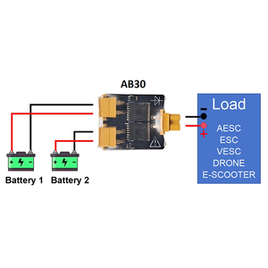 Module parallèle double batterie 1S-8S AB30 pour drone FPV, carte de connexion parallèle pour un temps de vol prolongé K61 - Product Image 1
