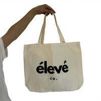 Tas Tote Kanvas Katun Grosir dengan Logo Cetak Kustom, Tas Belanja Polos Tahan Lama dan Dapat Digunakan Kembali untuk Kerja, Sekolah, Hadiah Perusahaan
