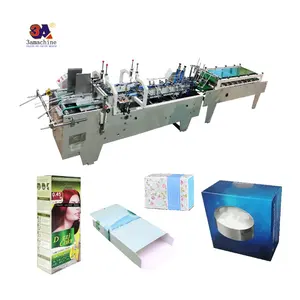 Automatic Mini Box Folding Gluing Machine Small Box Folder Gluer Machine Mini Box Folder Gluer