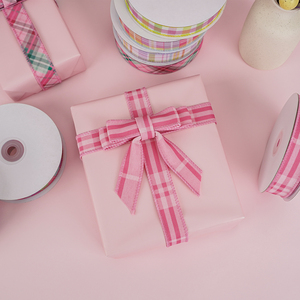 Цветная клетчатая лента с проволочным краем, весенняя декоративная лента, пасхальная лента в конфетных цветах для корзин, бантов, венков, подарочной упаковки, декора для вечеринок и дома - Product Image 5