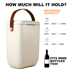 Glacière isotherme portable moderne de 10 L avec poignée pour le camping, la randonnée et le refroidissement des boissons - Product Image 4