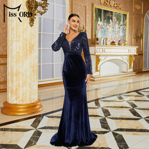 knee length dresses for ladies ALESSO BLUE VELVET BODYCON – Veer Clothing