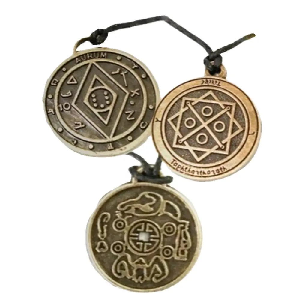 Großhandels preis Reichtum Amulett Zink legierung Gesundheit Amulett hochwertige glückliche Amulett