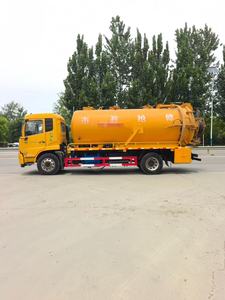 Camion d'aspiration des eaux usées d'occasion Dongfeng, capacité 1-10T, volume de réservoir 10 m³, 251-350 CV, diesel, transmission manuelle, autres émissions - Product Image 3