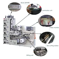 Semi-Automatic High Speed Flexographic Adhesive Color Sticker Printing Machine