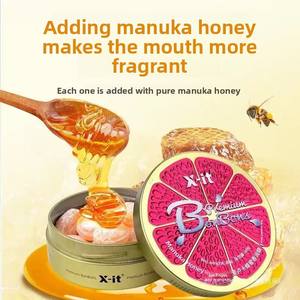 Caramelos Duros de Miel de Manuka, Ricos en Vitamina C y Extractos Herbales, Cuatro Sabores de Frutas para un Aliento Fresco, Caja de Regalo de Alta Gama, 88g - Product Image 4